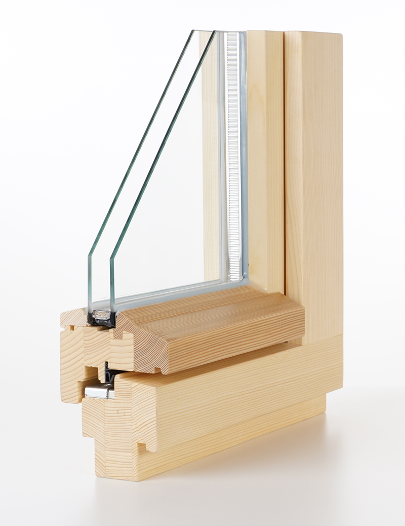 Denkmalgeschütztes Holzfenster mit eingehängtem Holzwetterschenkel, IV68, Flügelbreite Classic 74mm