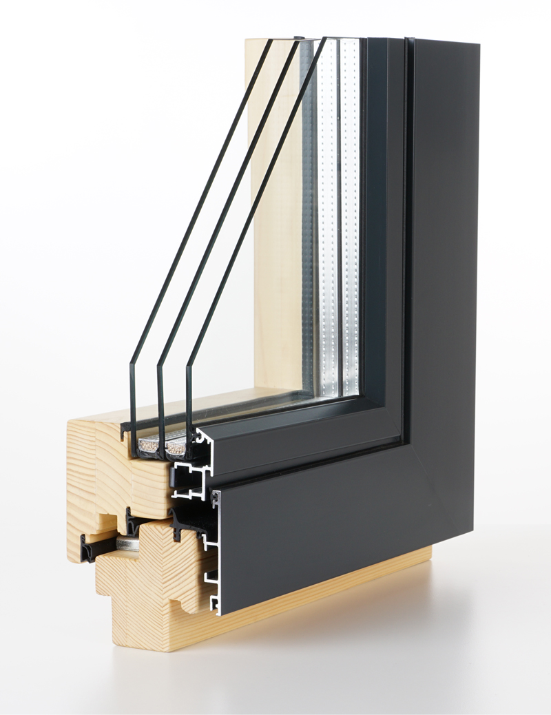 Holz-Alu-Fenster Hegerl Premium / flächenbündig